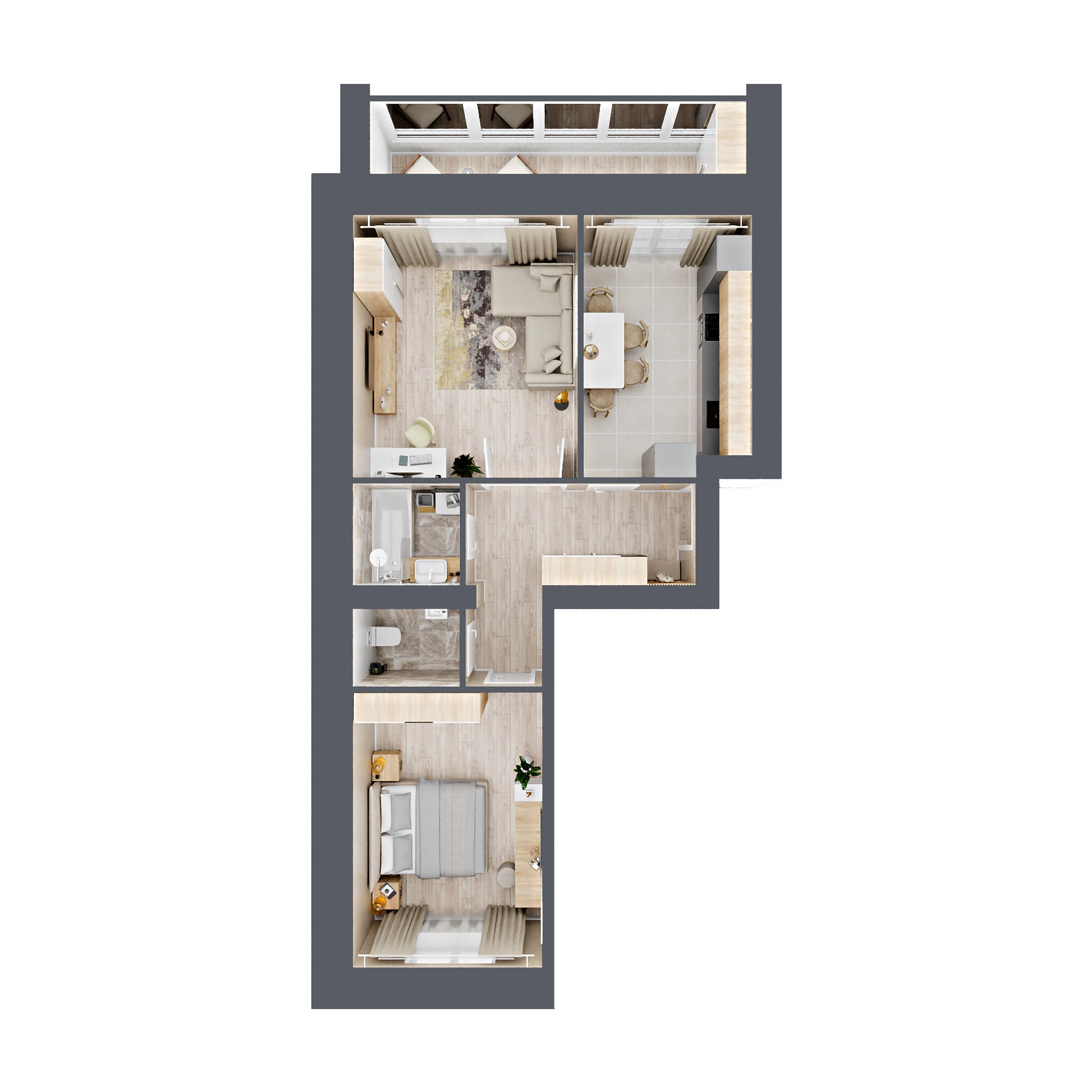 Планировка 2-комн. 3