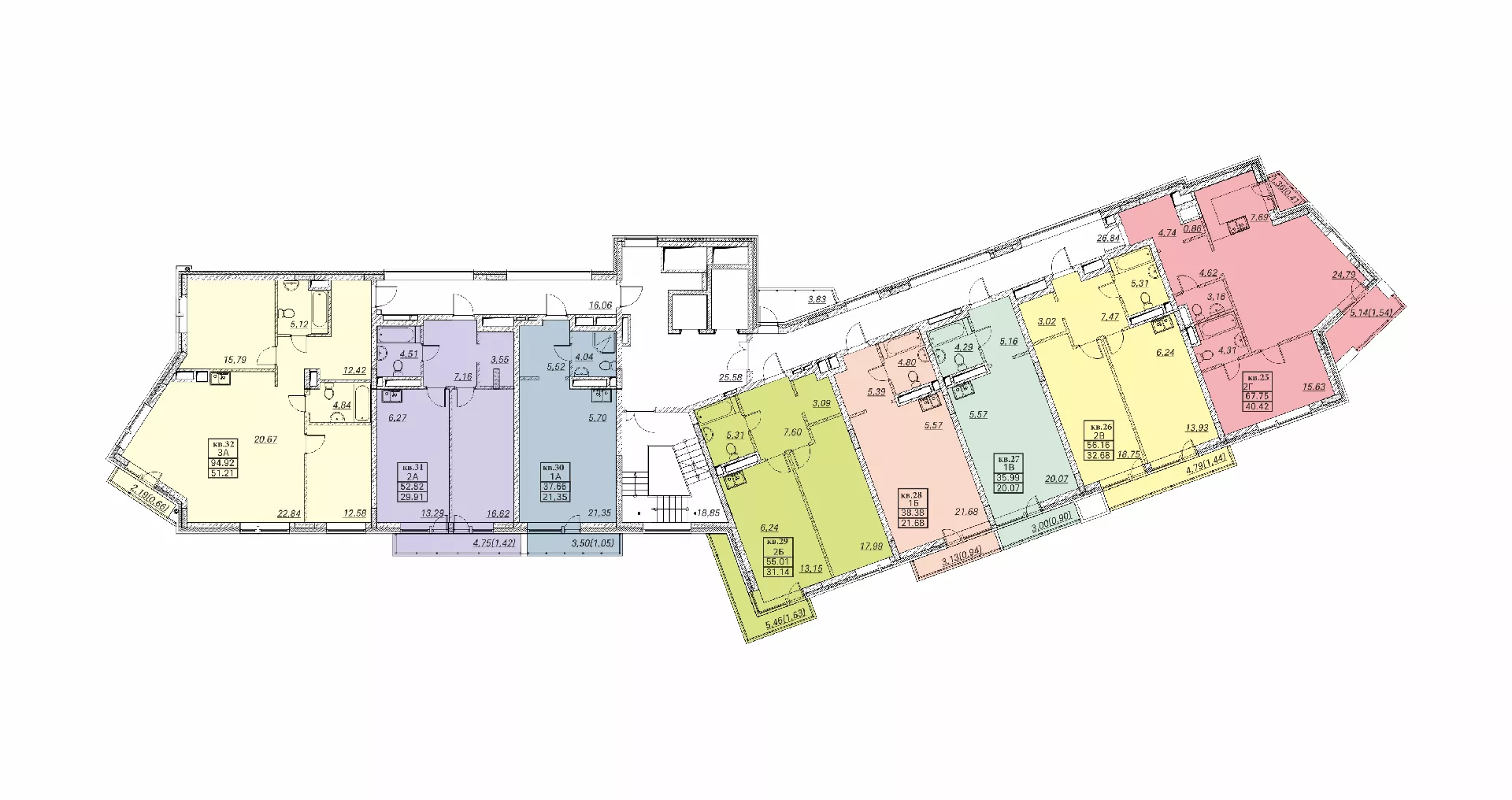 Планировка 1-комн. 14