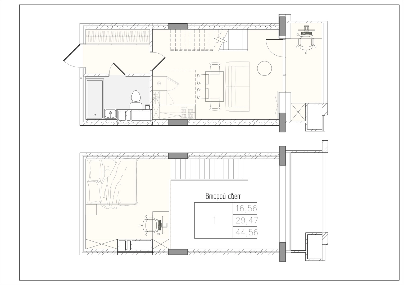 Планировка 1-комн. 3