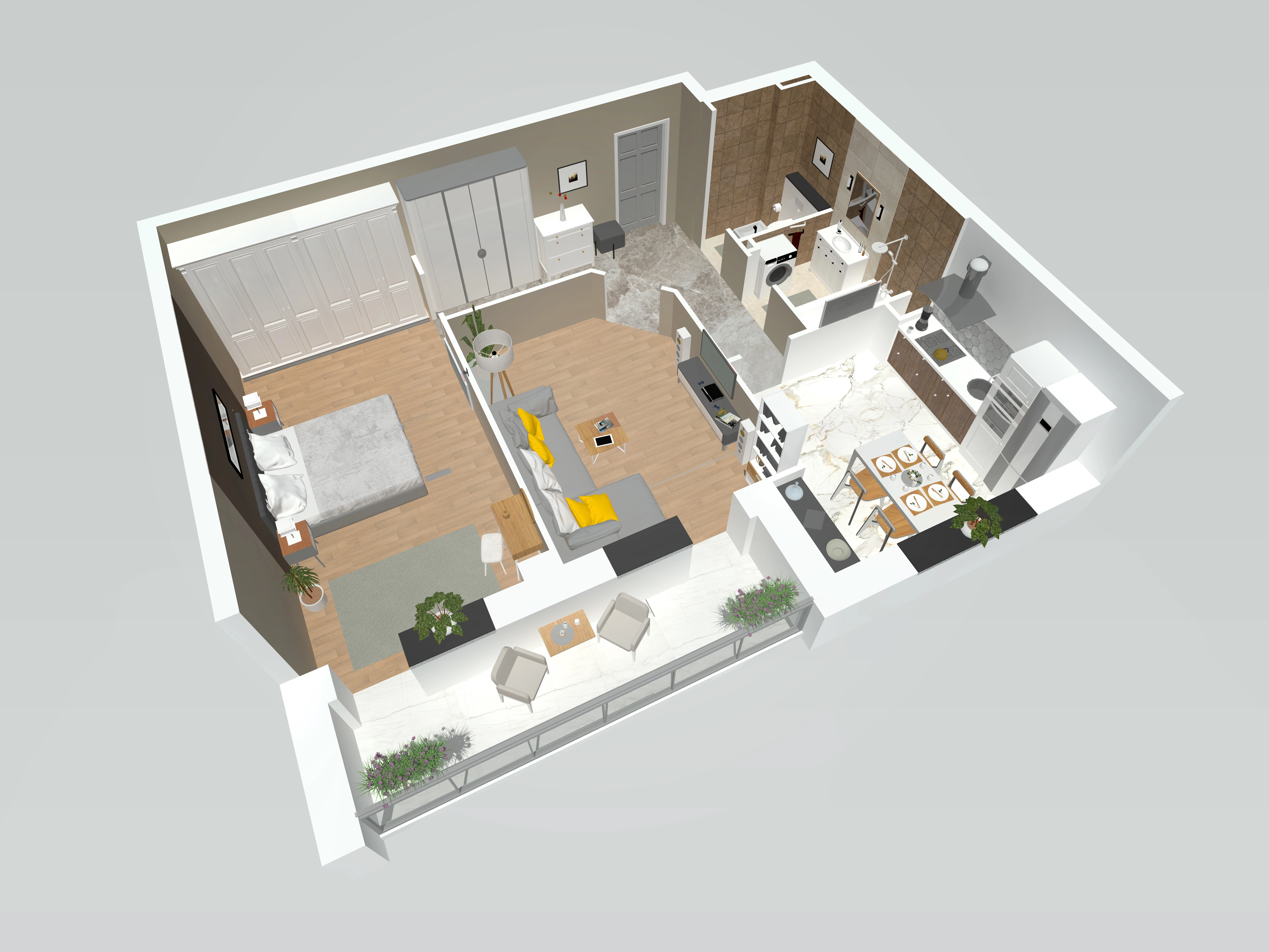 Планировка 2-комн. 3