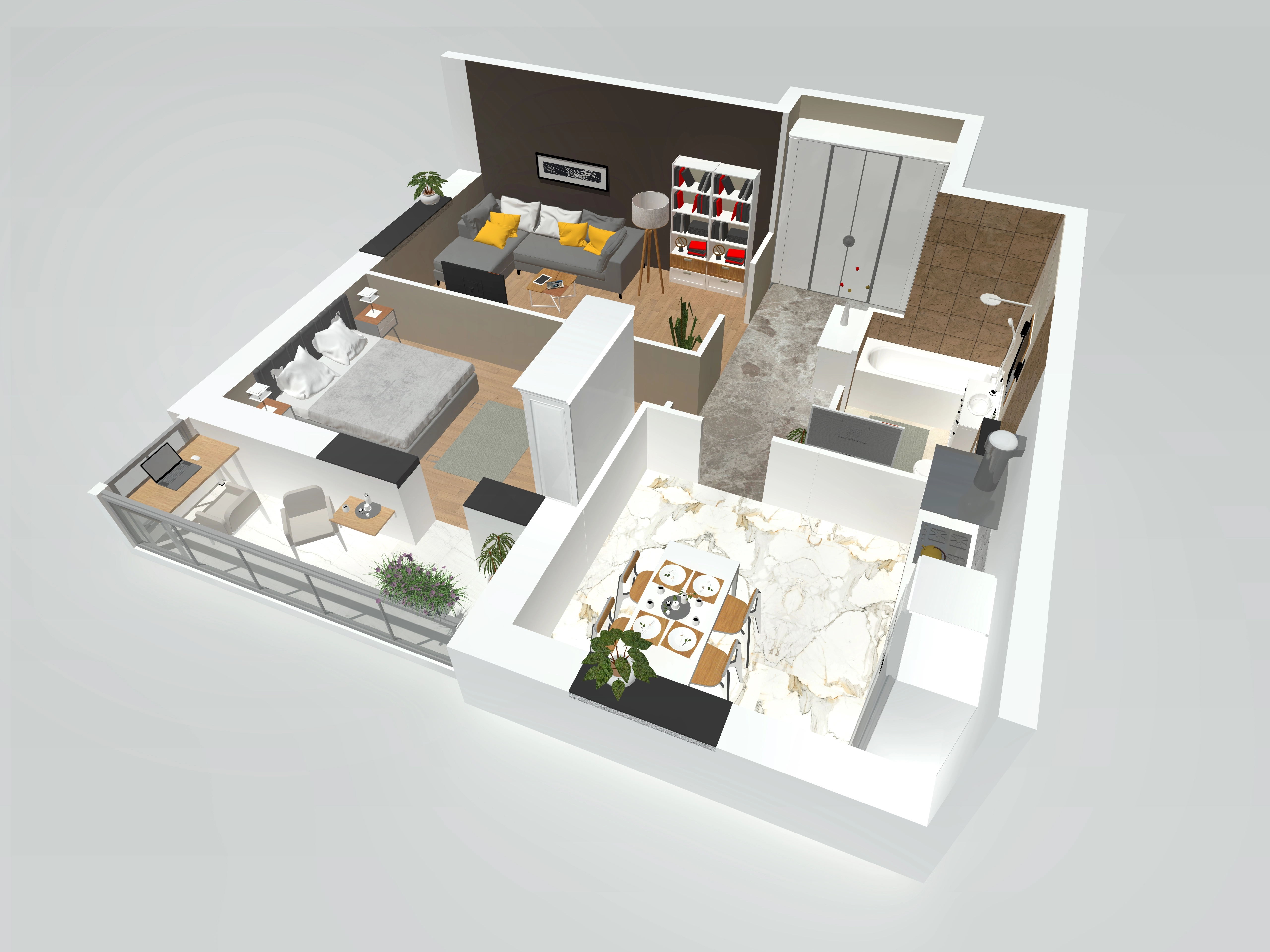 Планировка 2-комн. 4