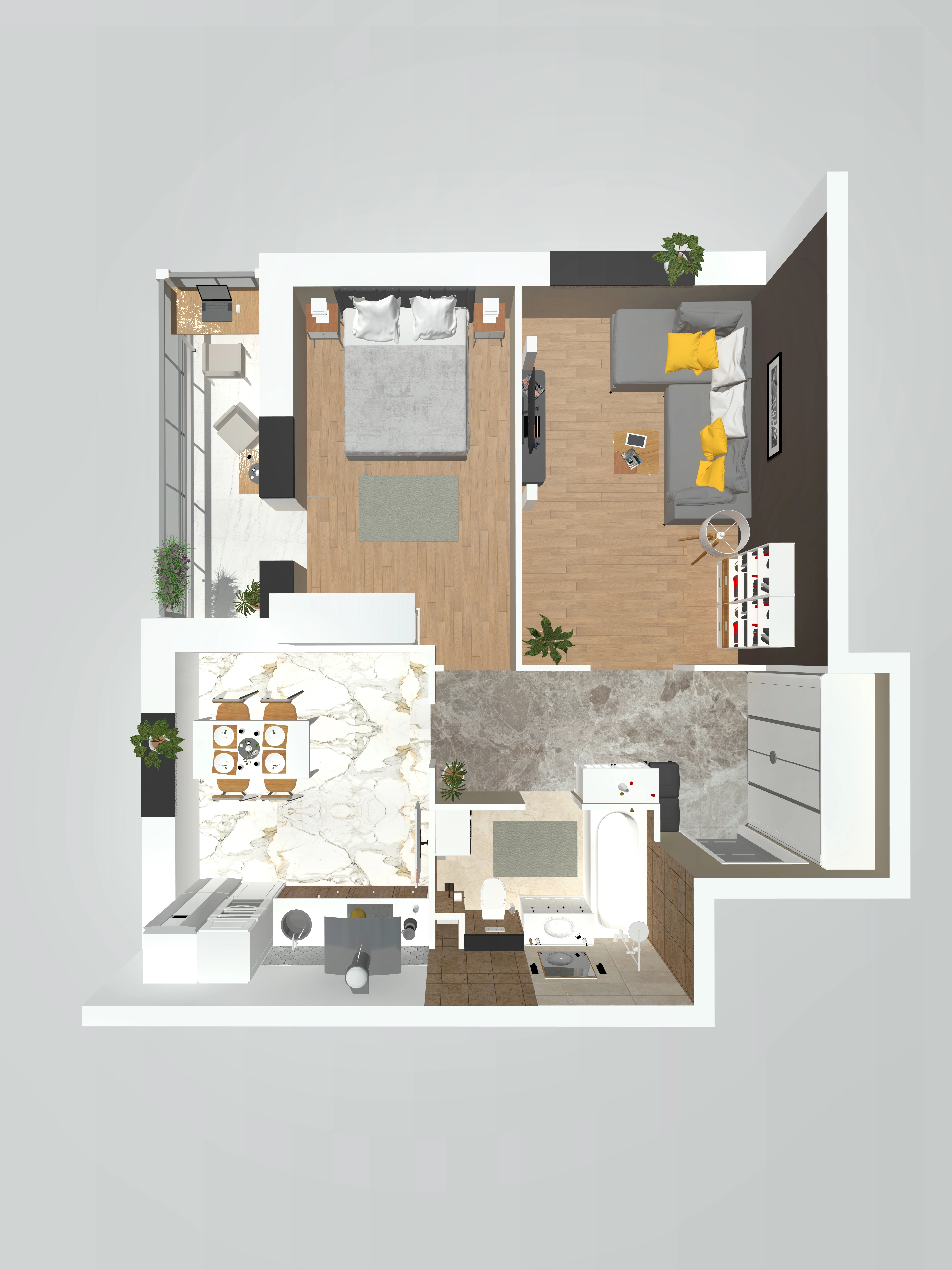 Планировка 2-комн. 5