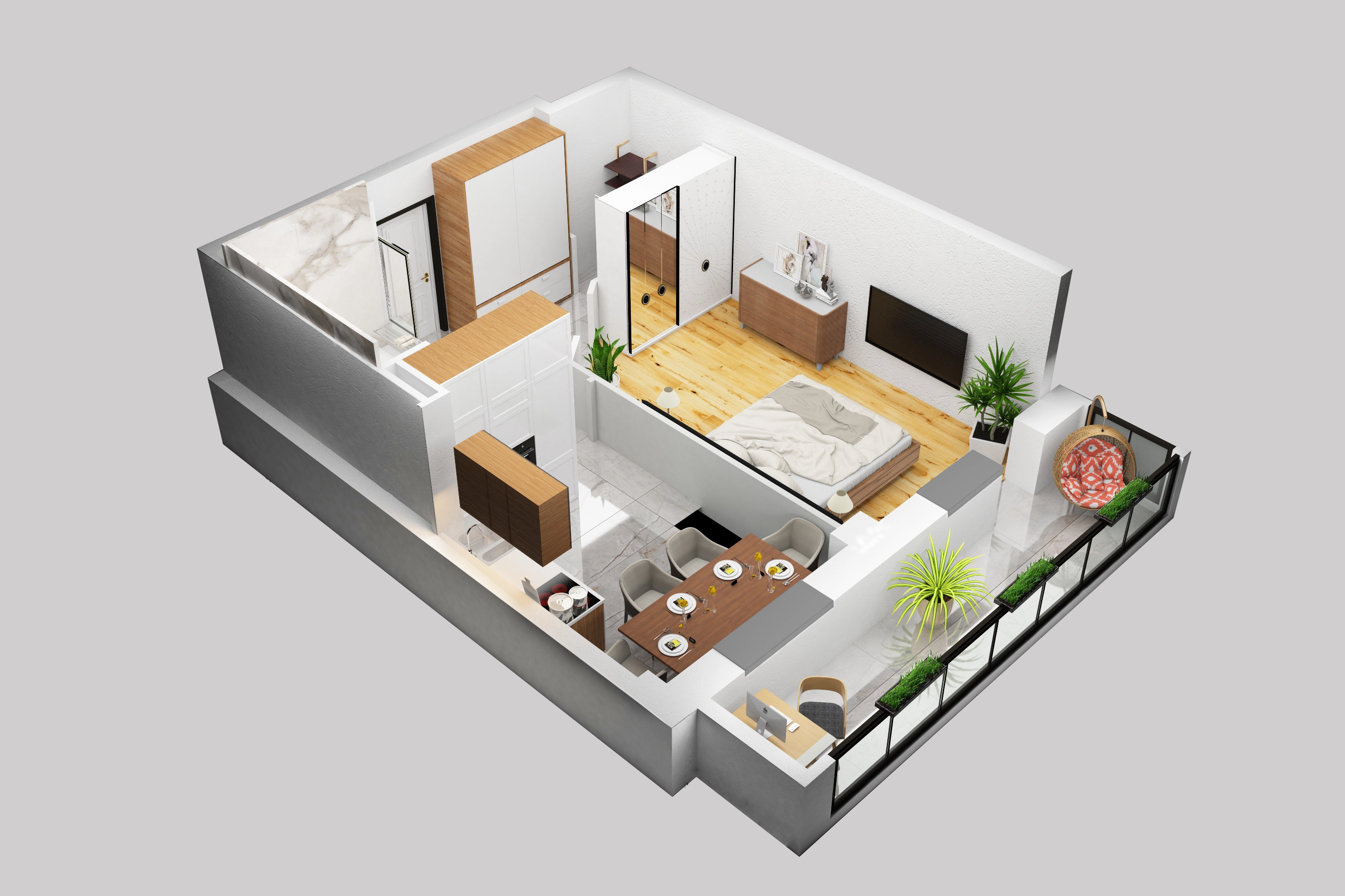 Планировка 1-комн. 5