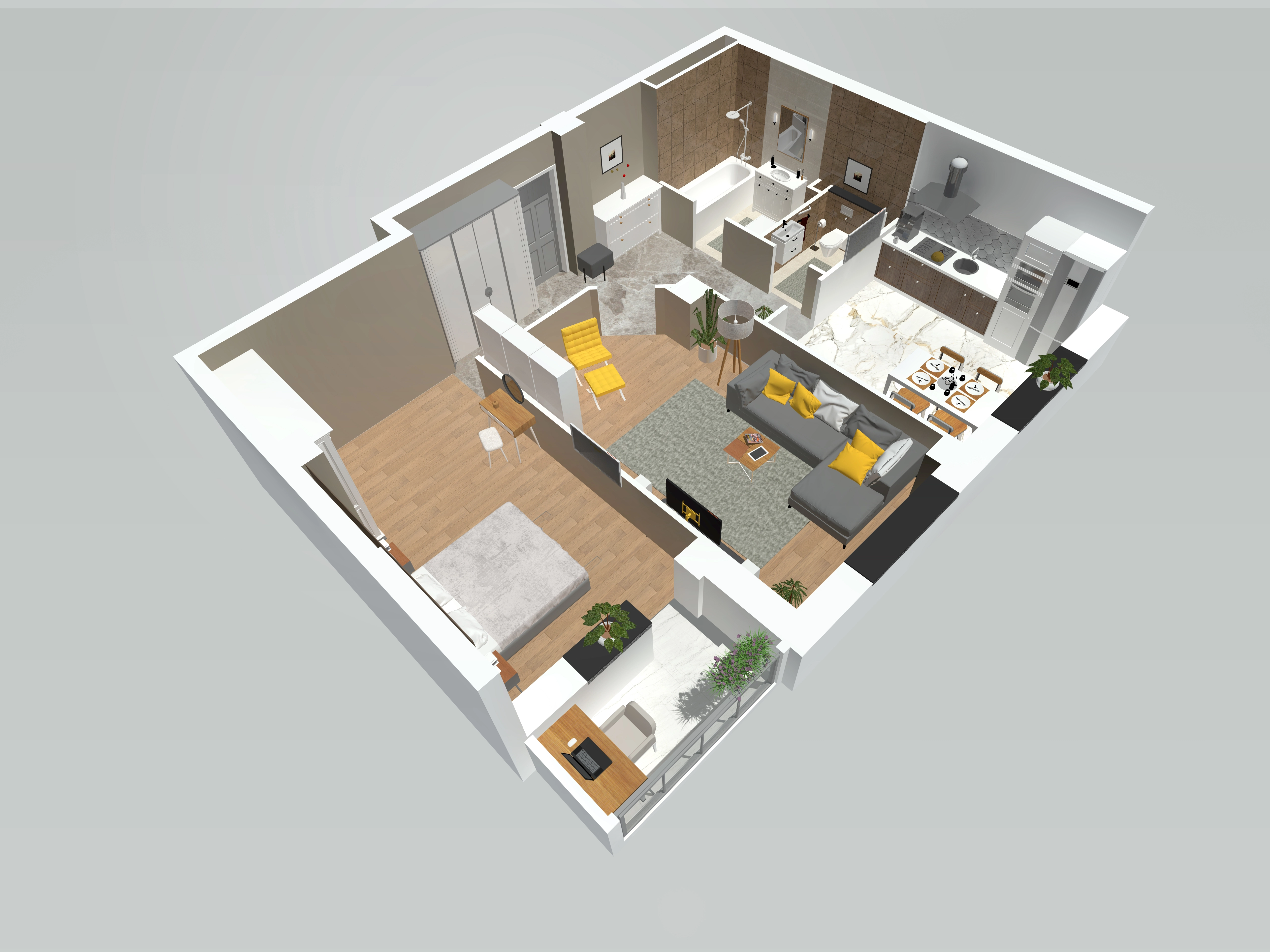 Планировка 2-комн. 4