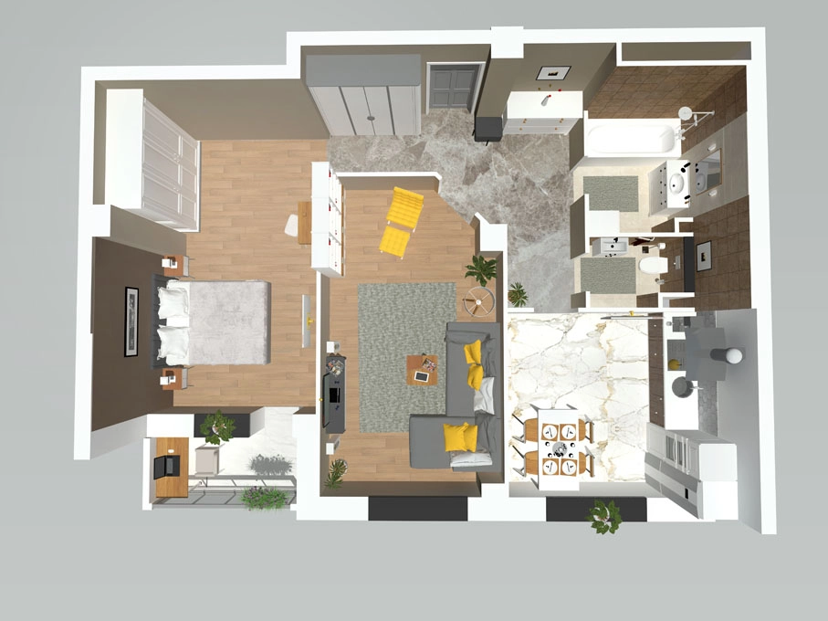 Планировка 2-комн. 5