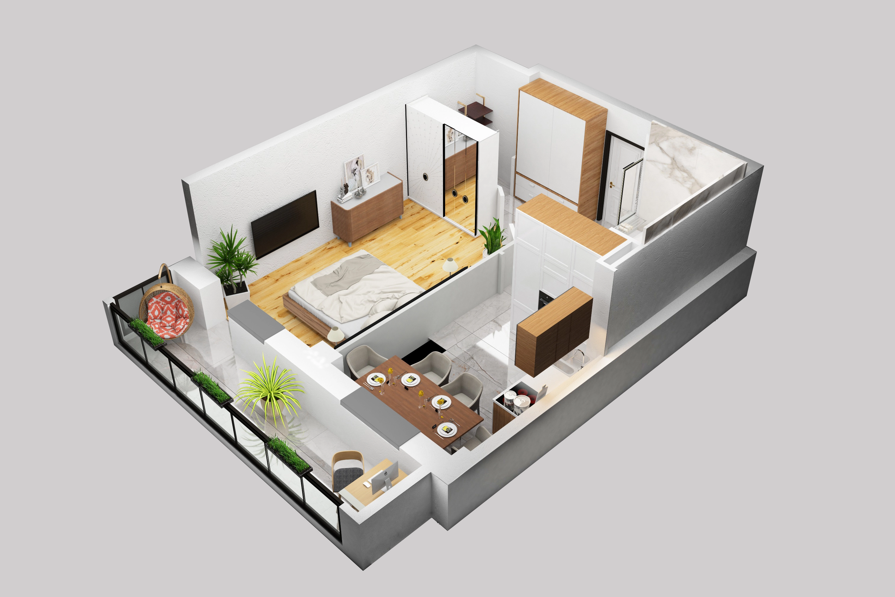 Планировка 1-комн. 5