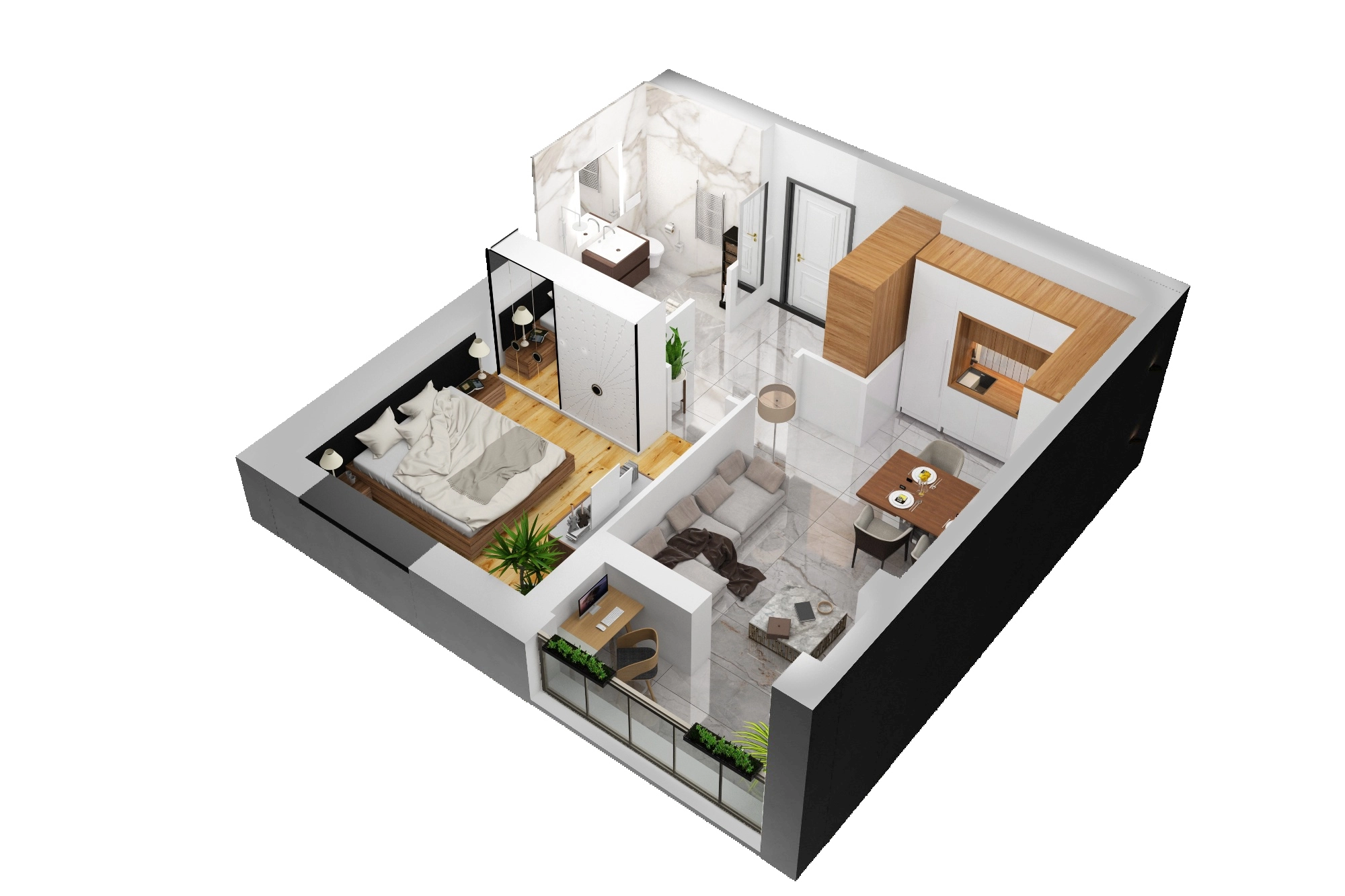 Планировка 1-комн. 5