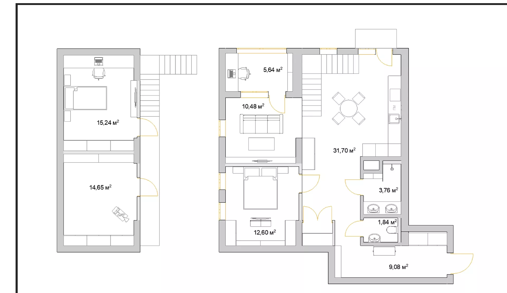 Планировка 2-комн. 3