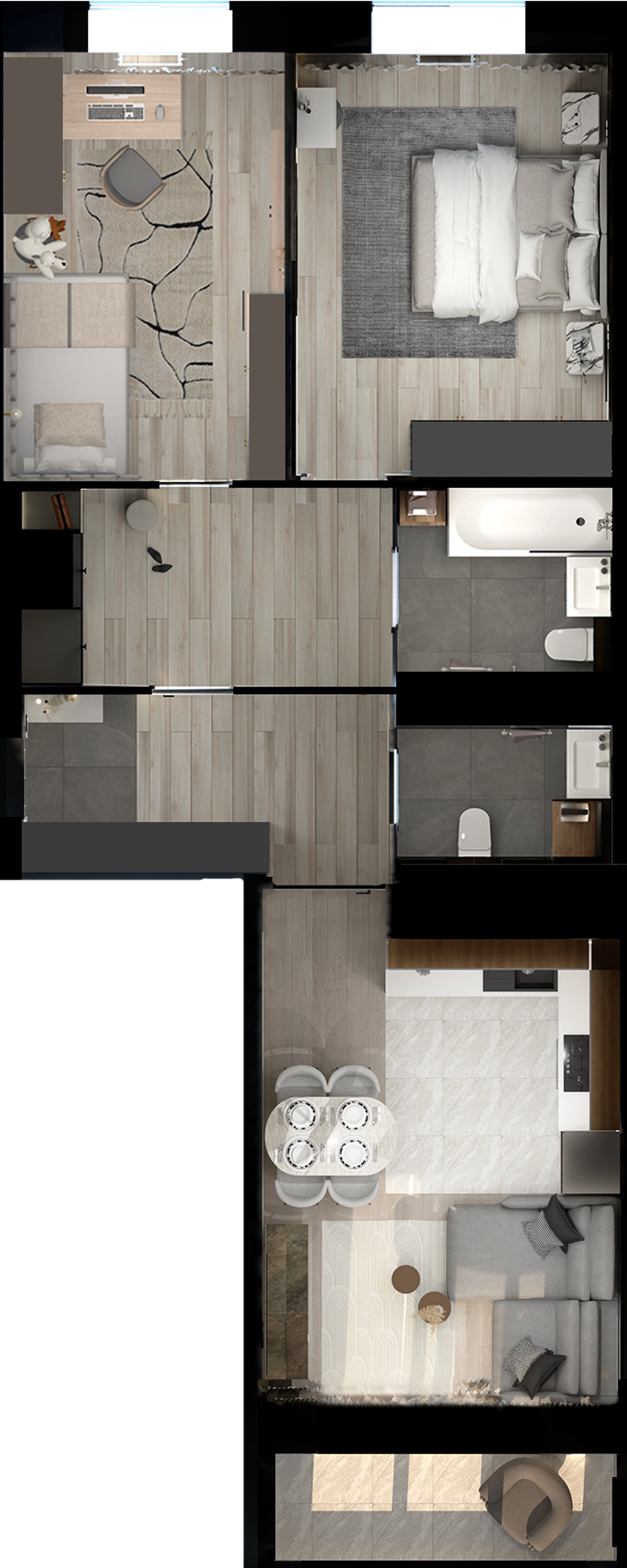 Планировка 2-комн. 9