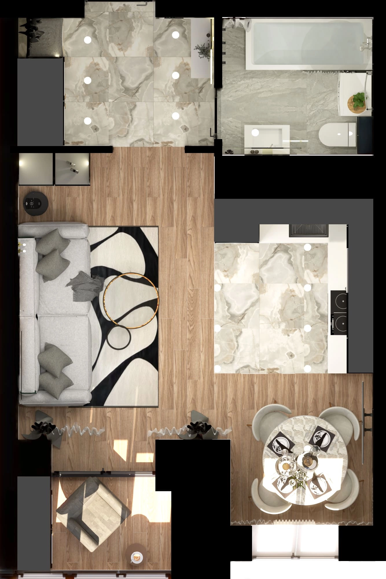 Планировка 1-комн. 4